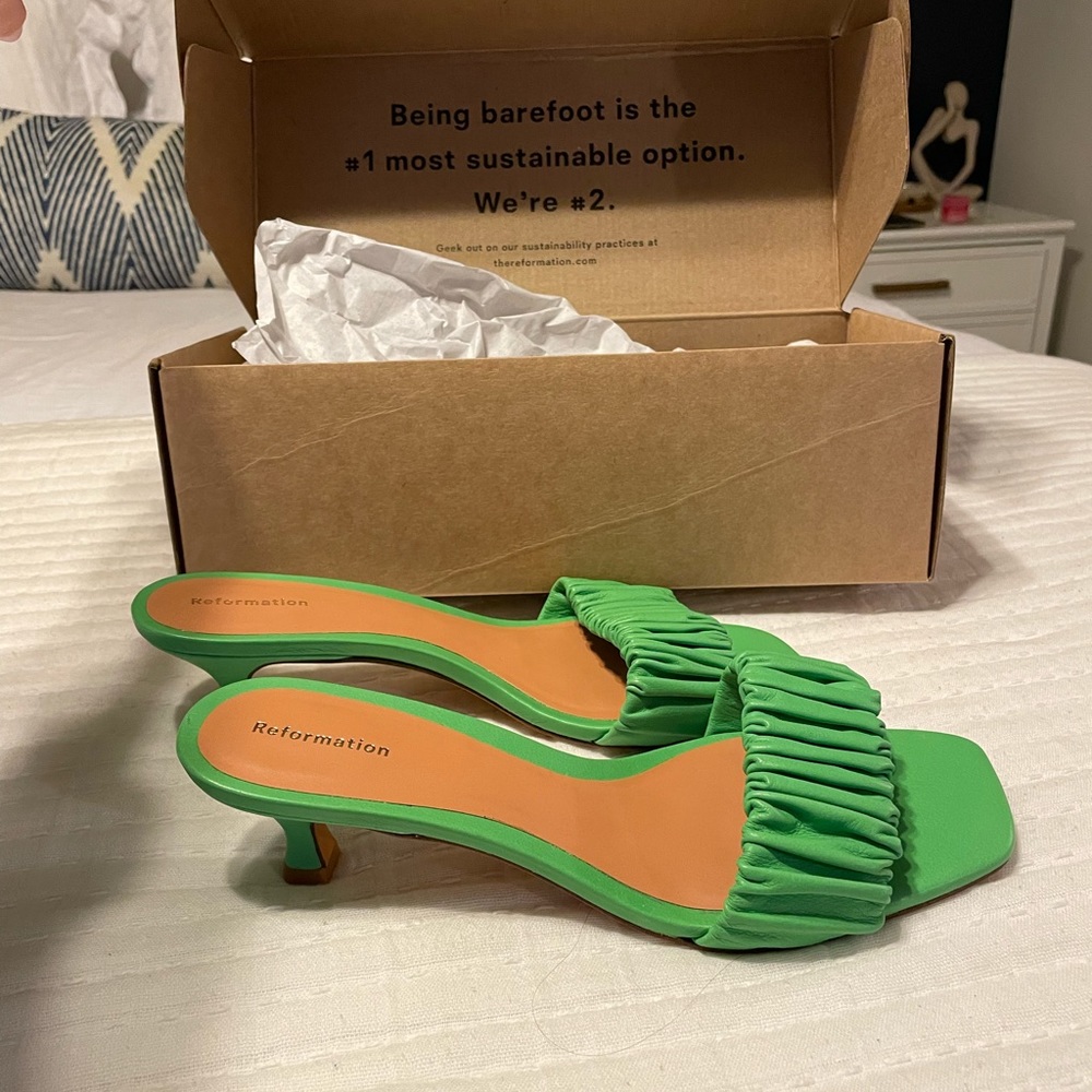 Marcella Ruched Kitten Heel Sandal